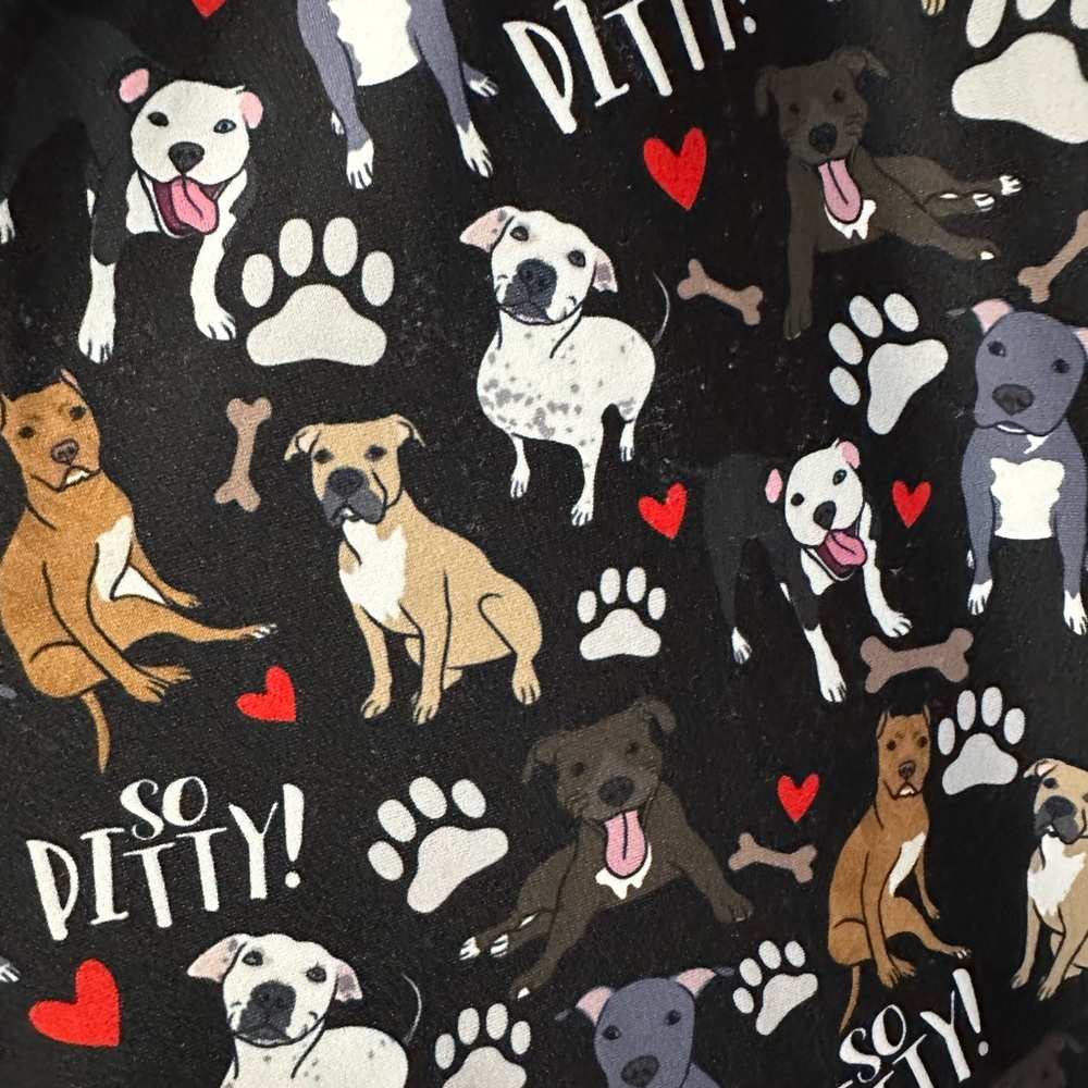 Xl leggings with little pit bulls all over